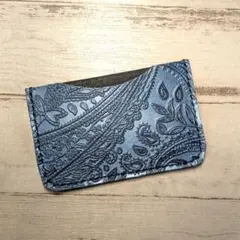 本革 ペイズリー カードケース 免許証ケース マイナンバーNo.735
