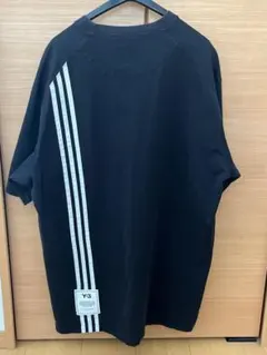 【12/16まで値引き中】Y-3ワイスリー ラバーロゴ 入手困難tシャツ 黒 L