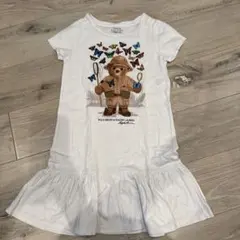 Polo Ralph Lauren ポロベア 半袖ワンピース 130 白