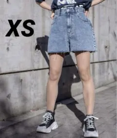 パンツ デニム ジーンズ WEGO ダメージショートパンツ レディース XS