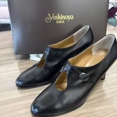 美品Yoshinoya ブラック ハイヒール・パンプス