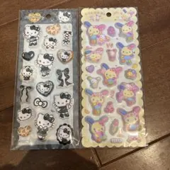 もちもちマシュマロシール★ハローキティ★ウサハナ★２枚セット★シール ★新品