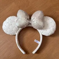 ディズニー　ミニー　カチューシャ　ホワイト