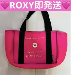 ROXY ミニトートバッグ ピンク ネオプレン素材のサムネイル