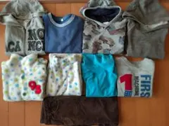 120センチ男の子９点まとめ売りセット　冬服　冬服　USED