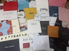 まとめ売り　ブランド　紙袋　ショッパー　CHANEL DIOR VUITTON