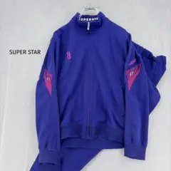 90s SUPER STAR エクササイズジャージセットアップ ローズパープル