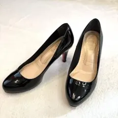 KariAng カリアング　ブラックエナメルパンプス　レッドソール　23cmのサムネイル