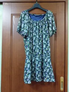最終価格 春夏物 the emporium 花柄 チュニック ワンピース M