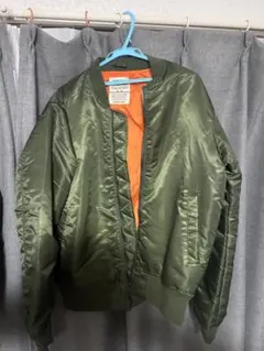 MA-1 フライトジャケット ミリタリージャケット カーキ オレンジ 中綿