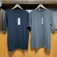 【新品/サイズL】+J スーピマコットンリラックスフィットクルーT 2着セット