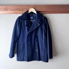 160 GapKids ウールピーコート ネイビーのサムネイル