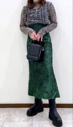 新品タグ付き☆JEANASIS柄マーメイドスカート