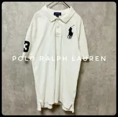 ✴️ポロラルフローレン　ビッグポニー　ナンバリング「3」　ポロシャツ　半袖　XL