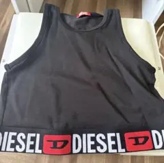 DIESEL 黒 タンクトップ ロゴ入り