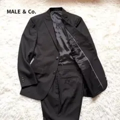 MALE ＆ Co. タカキュー スーツ 上下 A5 シャドーストライプ 通勤