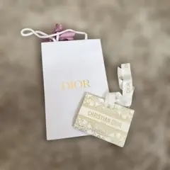 DIOR ホワイトロゴ小型紙袋