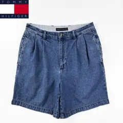 90s 00s TOMMY HILFIGER デニム ショーツ W30 色良美品