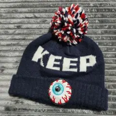 ミシカ　MISHKA ニット帽 ネイビー NEWERA