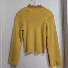 MURUA イエローフリルニット