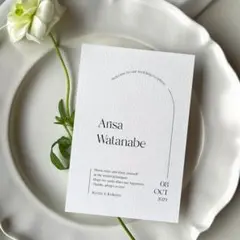 席札　メニュー表　ドリンクメニュー_24　結婚式　はがき