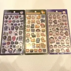 ボンボンドロップシール　柴犬　相撲　忍者　和柄　生き物