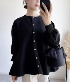 【ZOZO限定】ペプラムチュニックカーデ