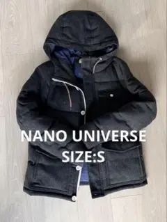 NANO UNIVERSE フード付きダウンジャケット