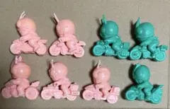 仮面ライダーSD バイク付き塩ビ人形 8体セット