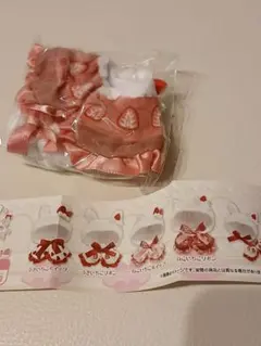 おきがえポンチョ　ショートケーキ　ねこいちごリボン　ガチャ　シープラ
