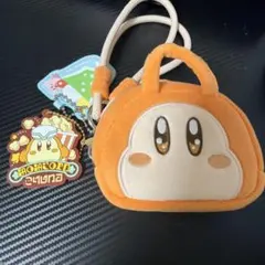 【未使用】GU 星のカービィ ワドルディ ぬいぐるみポーチとラバーストラップ