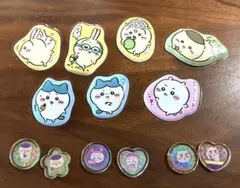 ①ちいかわ　マシュマロ風シール　おはじきシール