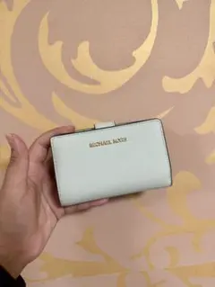 MICHAEL KORS ミントグリーン 二つ折り財布