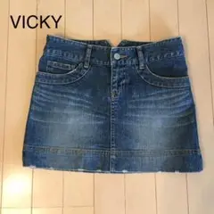 美品★VICKY ビッキー デニム ストレッチ ミニスカートのサムネイル