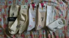 新品 《白系》 ブランド靴下 ５足まとめ売り