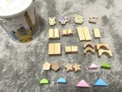 モンポケ　はじめてがいっぱい！バケットつみき※欠品あり※のサムネイル