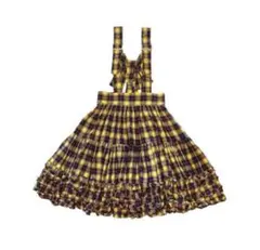 HEIHEI ヘイヘイ 吊りリボンスカート イエロー