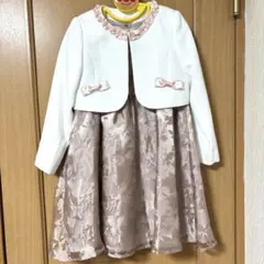 ❤️エニィファム　ワンピース&ボレロ（2点）3点セット　120 ピンク・ホワイト❤️