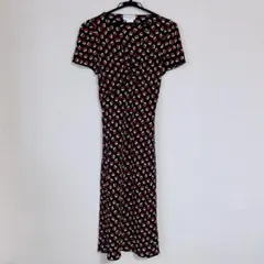 【極美品】[PAUL & JOE]シルク100%総柄ワンピース 花柄 半袖 36のサムネイル