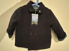 新品★タグ付き　familiar ネイビーコート　中綿　Pコート　サイズ90