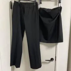 黒リクルートスーツ3点セット（ジャケット・パンツ・スカート）