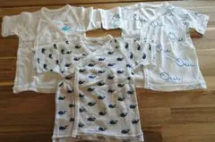 【最終価】三枚SET  新生児 短肌着 メッシュ 50cm 綿100% 上質素材