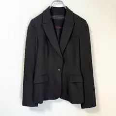 【極美品】ZARA ザラ テーラードジャケット ブラック XS(S相当) 通勤のサムネイル