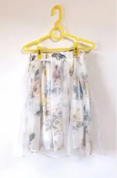 ◎GRL 花柄オーガンジー フレアスカート チュールのサムネイル