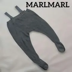 MARLMARLマールマール　ニット パンツ オーバーオール サロペット　グレーのサムネイル