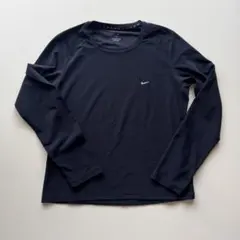 NIKE ナイキ DRI-FIT 長袖フィットネスTシャツ ブラック
