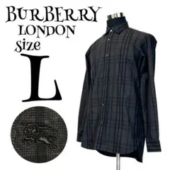【高級】【L】BURBERRY LONDON ノバチェック シャツ メンズ