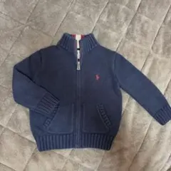 ラルフローレン　ジッパー付きセーター