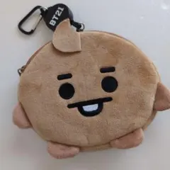 BT21 キャラクター型ポーチカラビナ付き