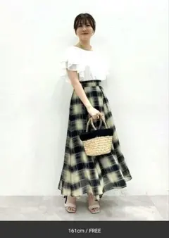 Andemiu アソートガラエアリースカート　アンデミュウ　新品グローバルワーク